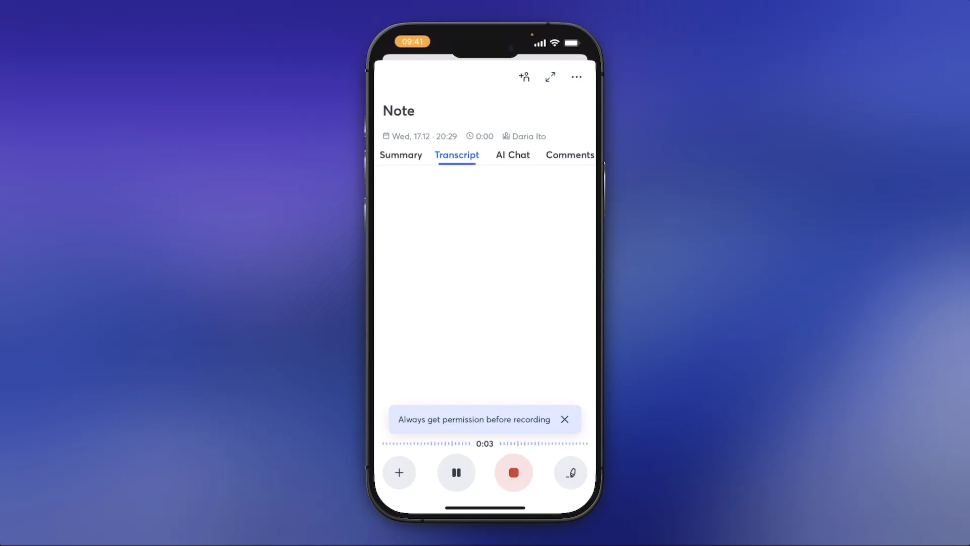 Use Otter for work meetings