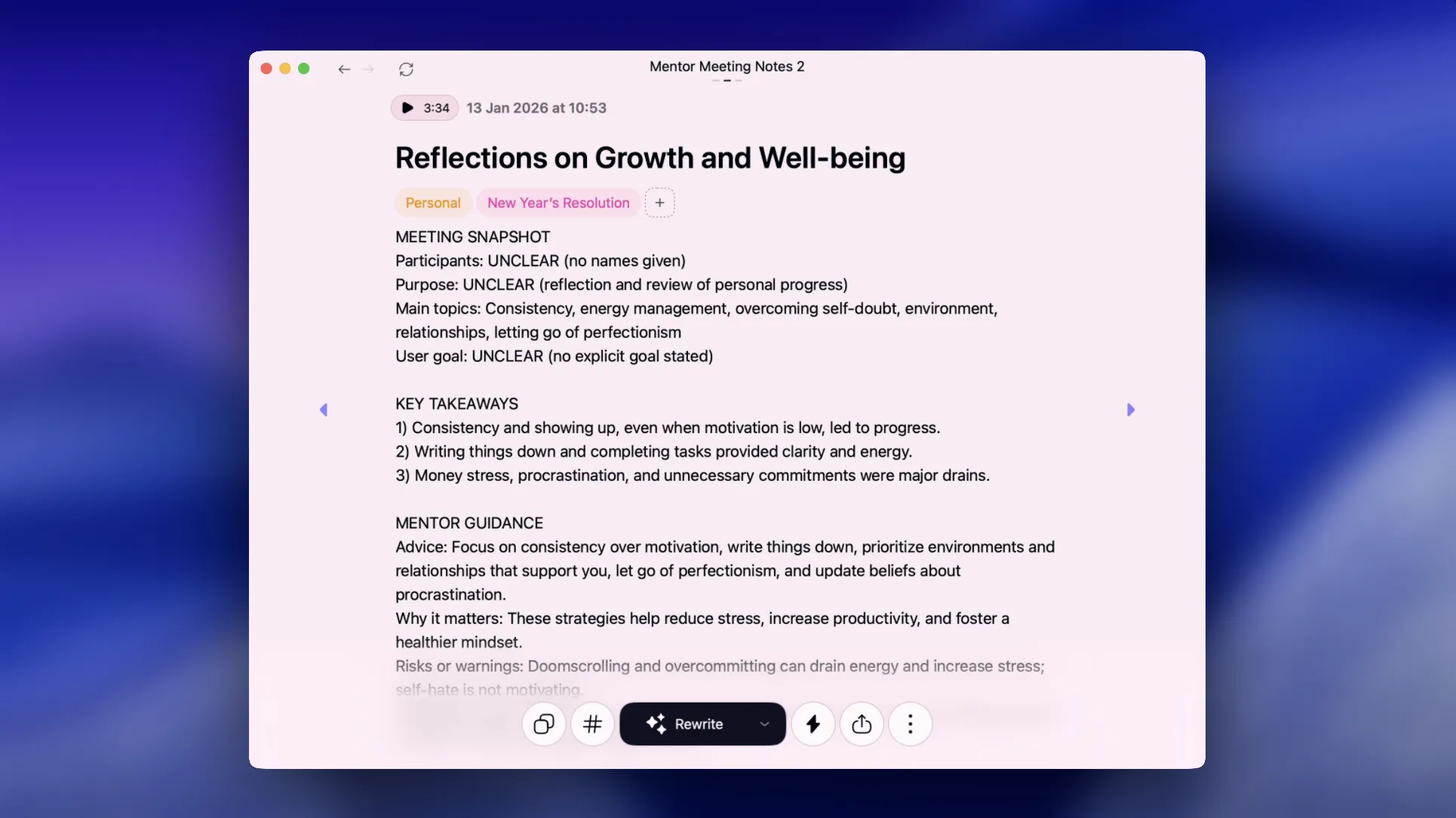 Do your New Year review with AI