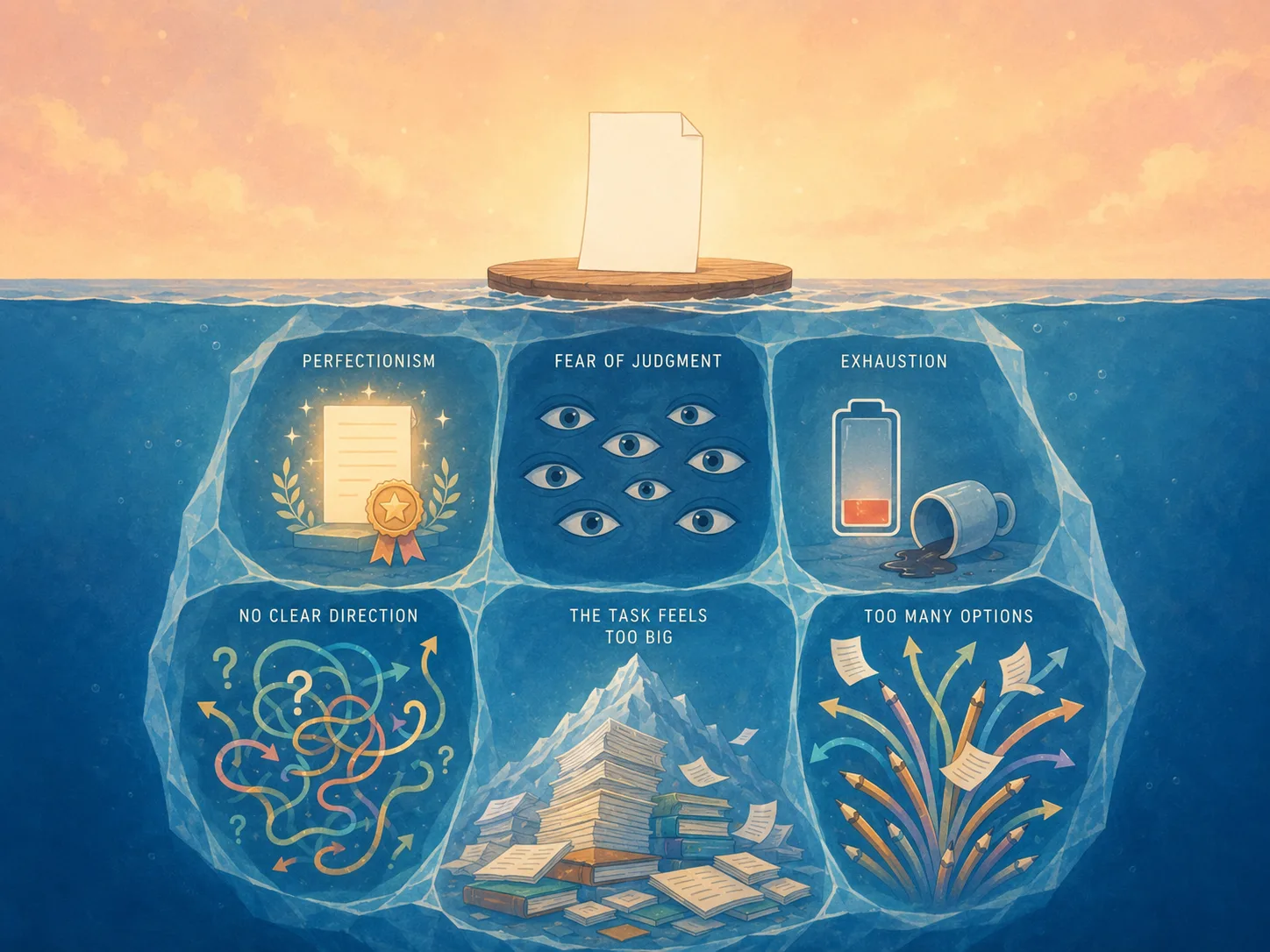 What causes writer's block: anxiety, fear and the blank page freeze