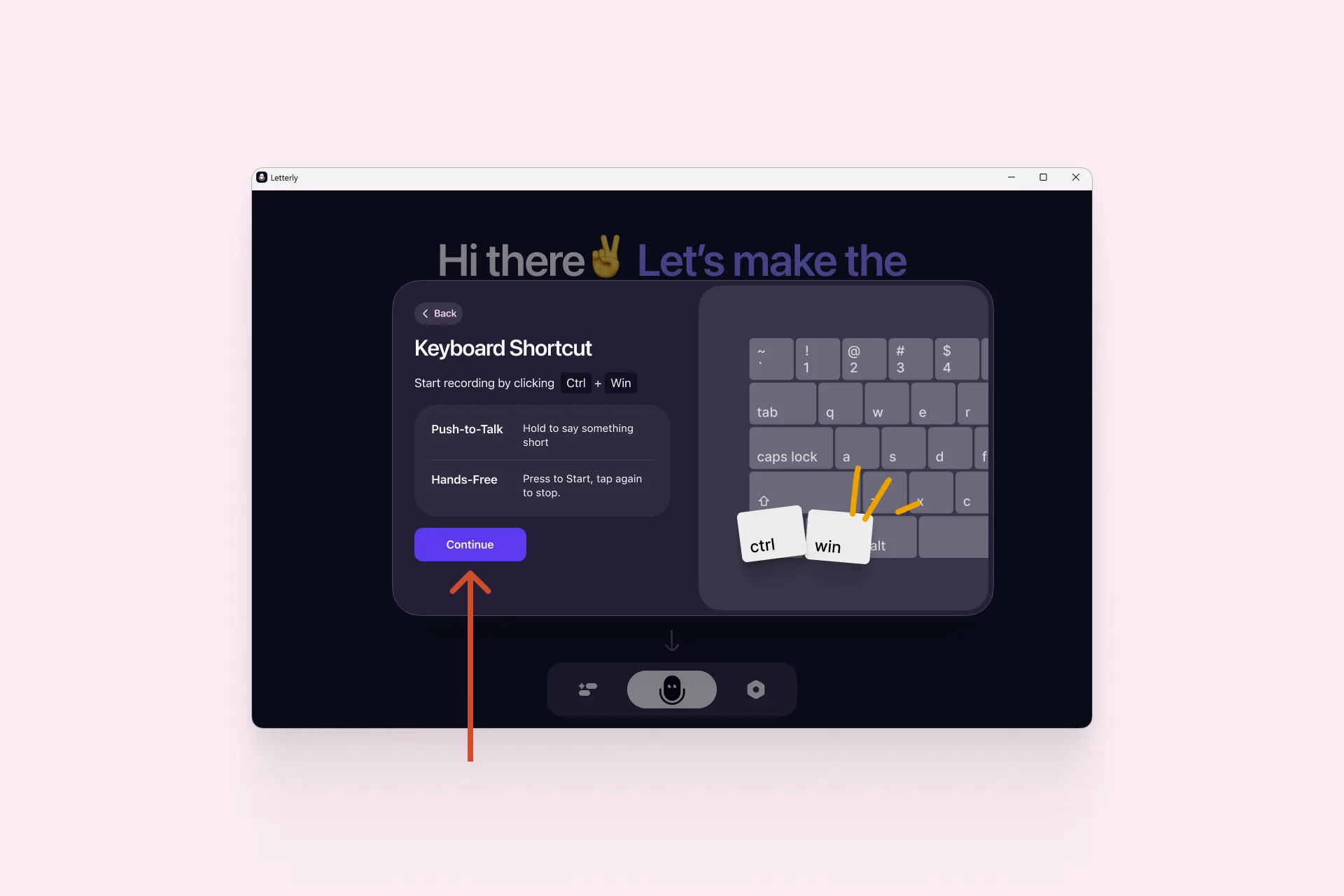 Check the default Ctrl + Win shortcut for Dictation