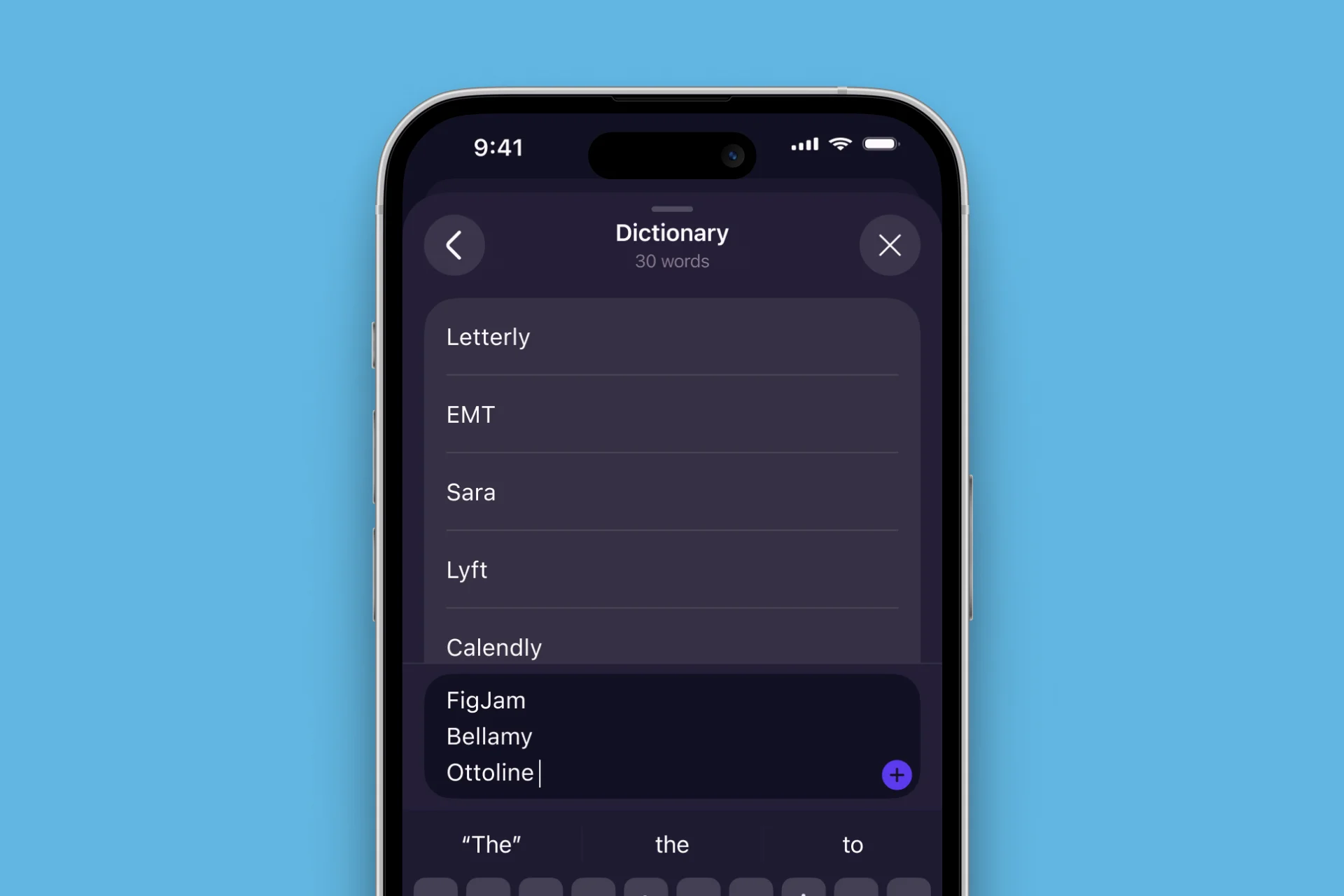 new feature in Letterly