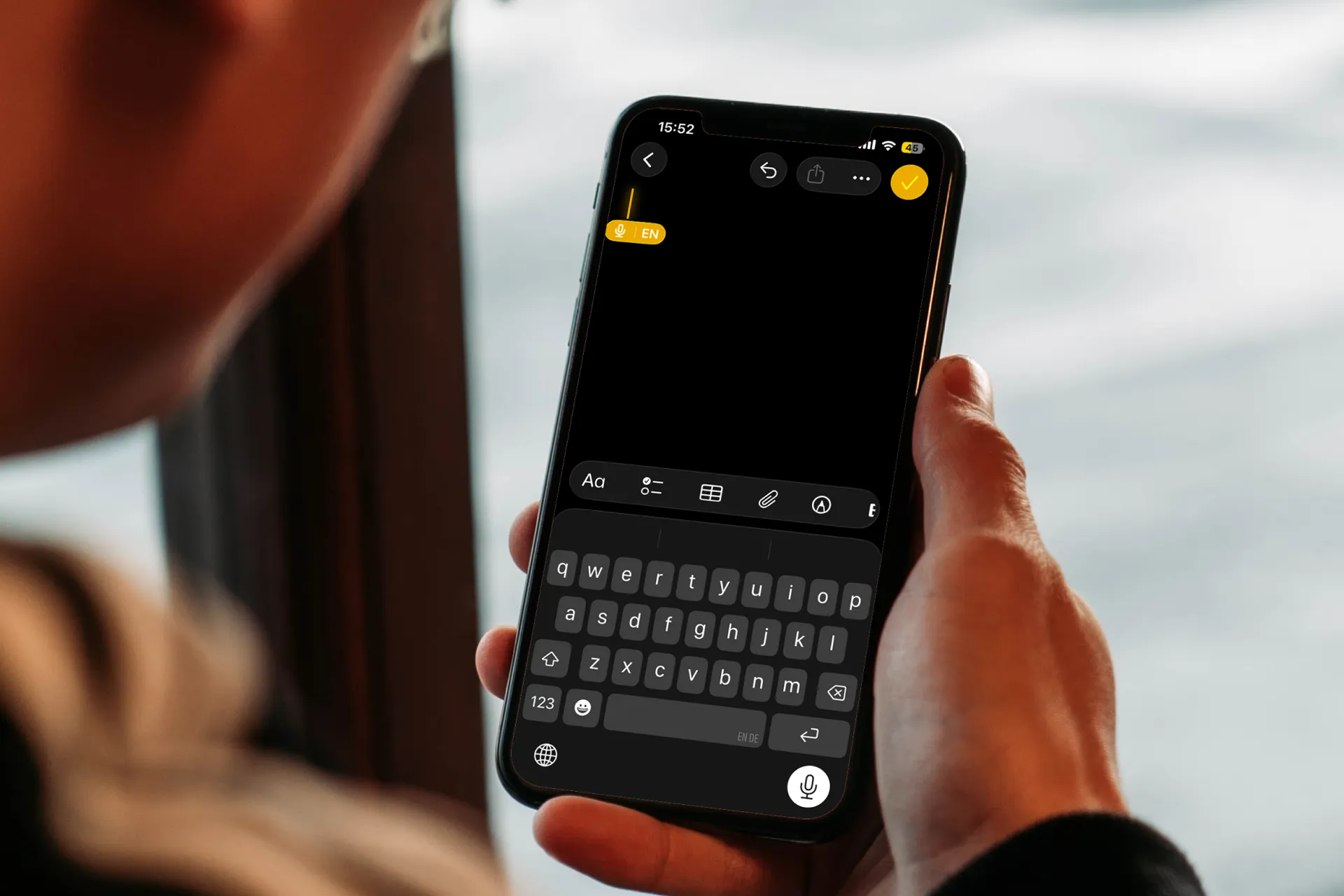 enable dictation on iPhone