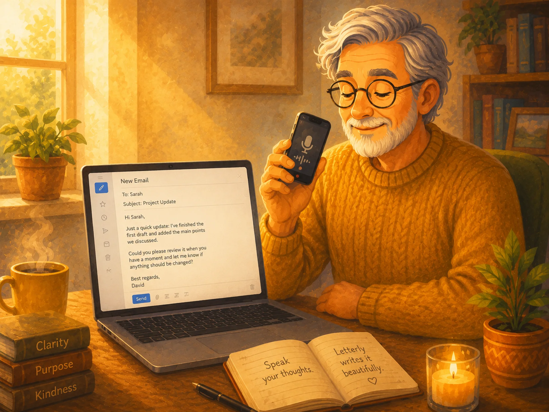 How to write an email with Letterly