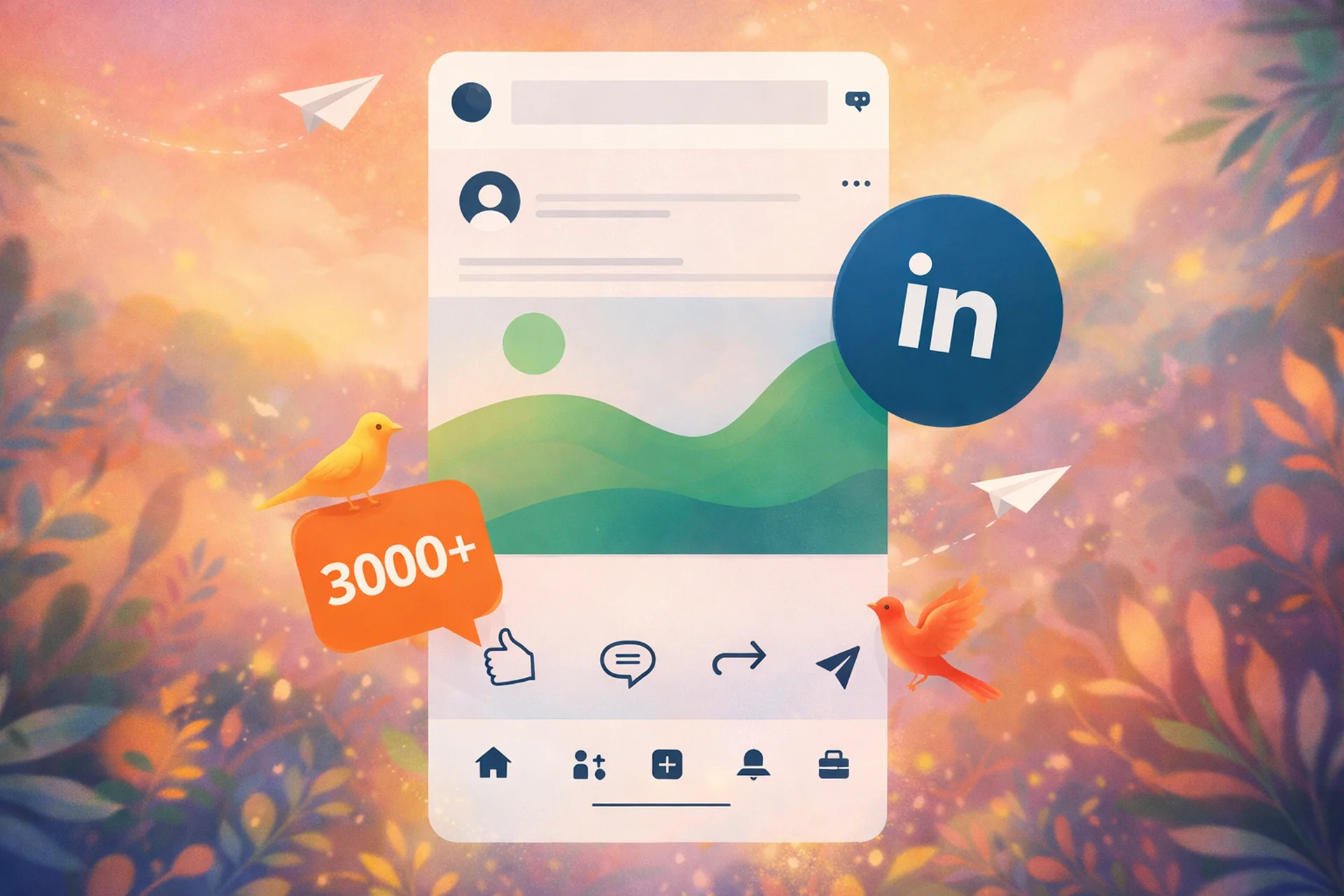 LinkedIn post in seconds with Letterly