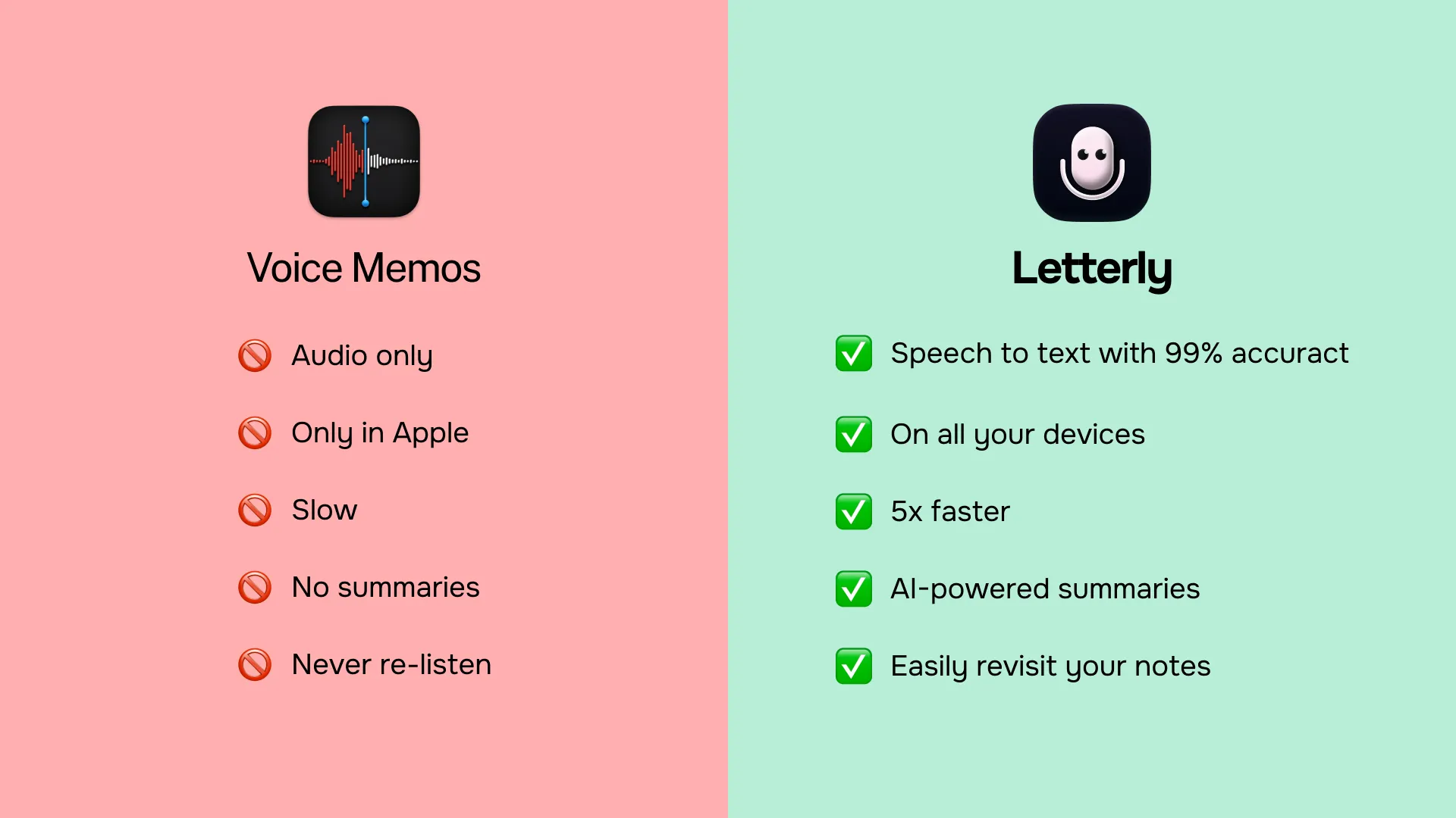 Use Letterly as a recorder for better experience