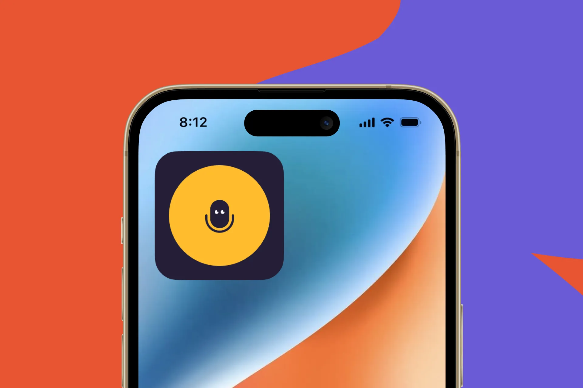 Use Letterly widget to start instant recording.