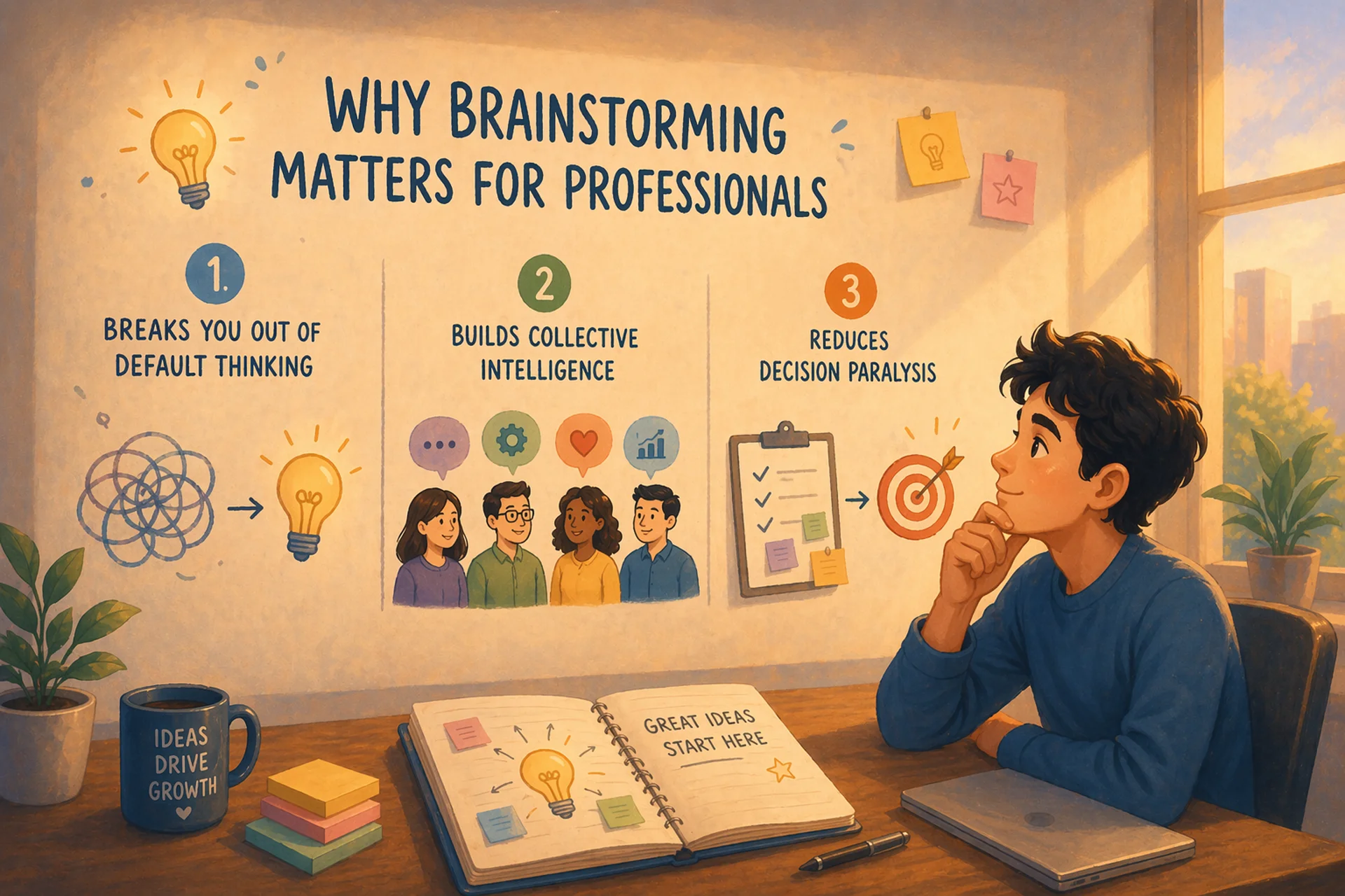 Brainstorming is important for professionals