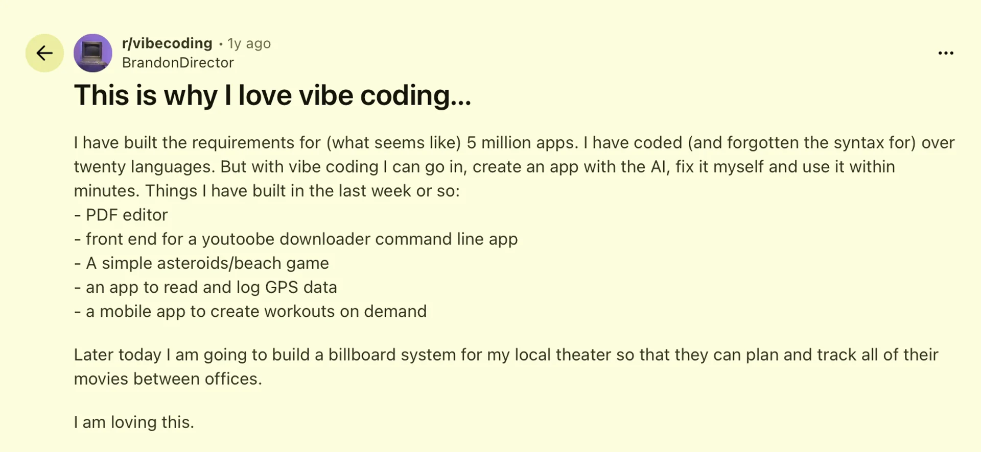 Why people love vibe coding