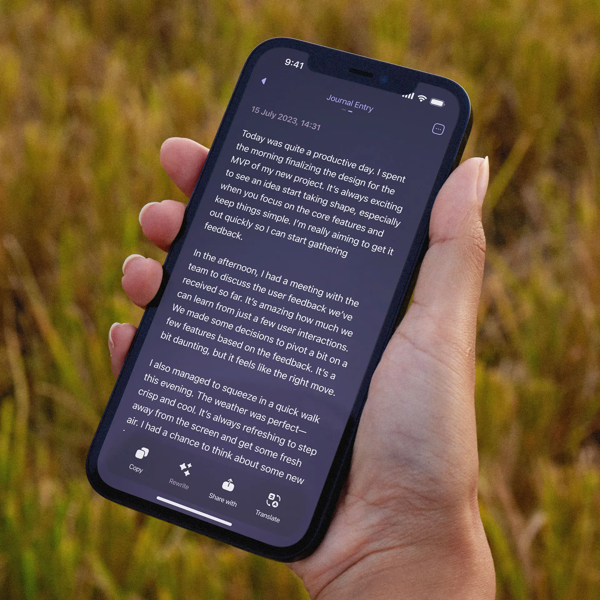 Letterly – Audio journaling can replace your notepad