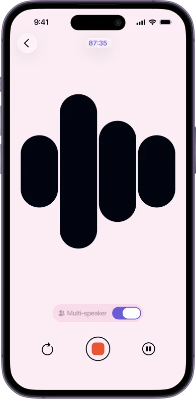 Letterly recording on iPhone