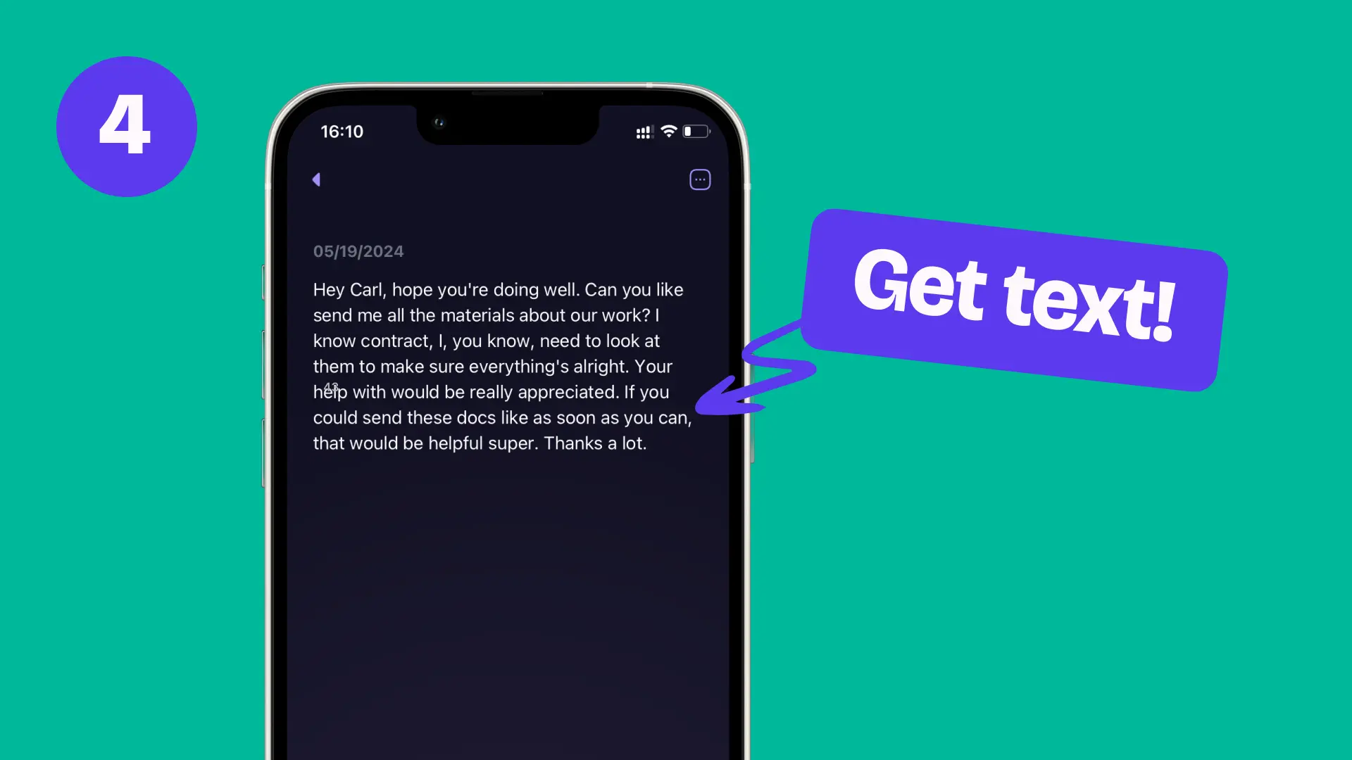 Choose the way to rewrite text. Let's give Magic a try. Letterly.app